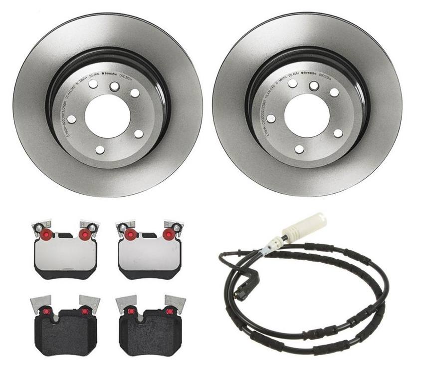 Brembo Brakes Kit - Pads and Rotors Rear (324mm) (Low-Met)